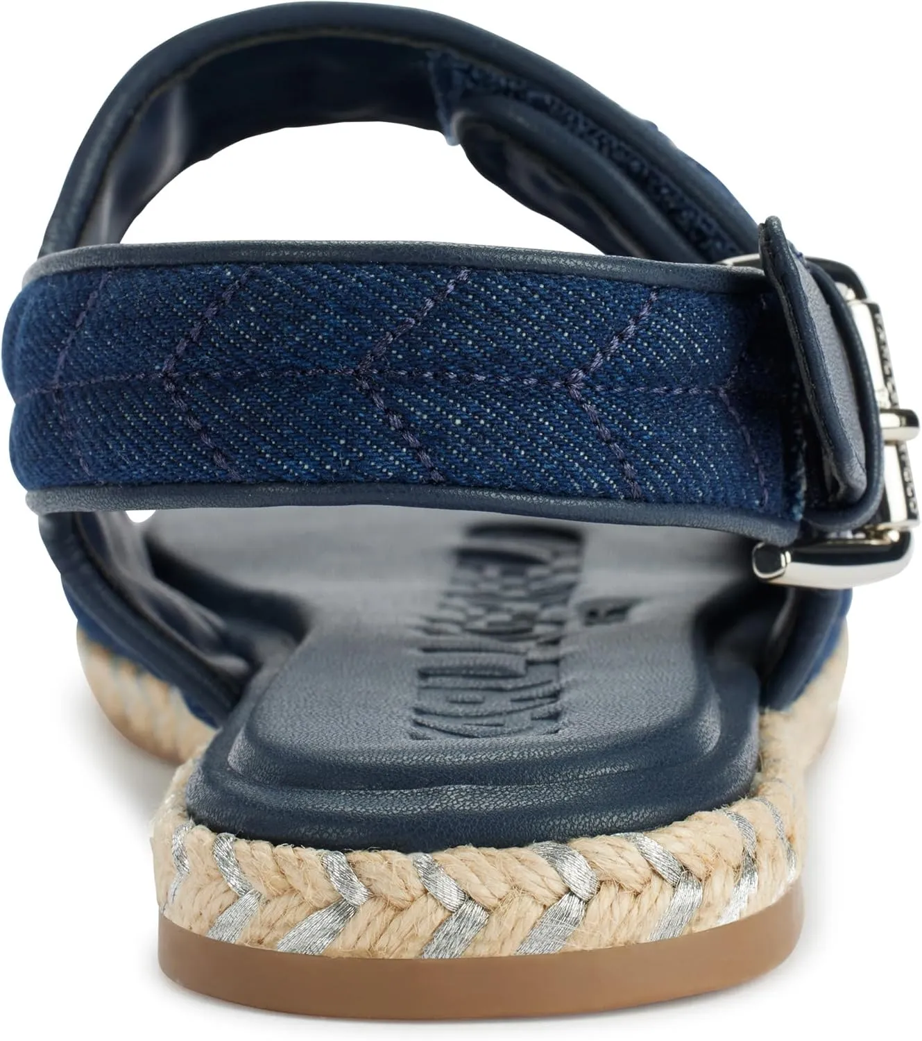 Karl Lagerfeld Paris Women's Cushioned Insole Everyday Charlay Studs-Ankle Sandal Flat