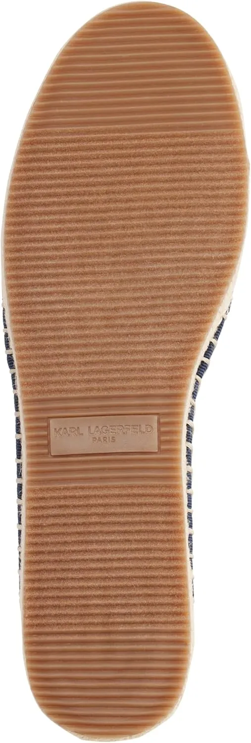 Karl Lagerfeld Paris Women's Cushioned Insole Everyday Manika-Flat Espadrille Platform