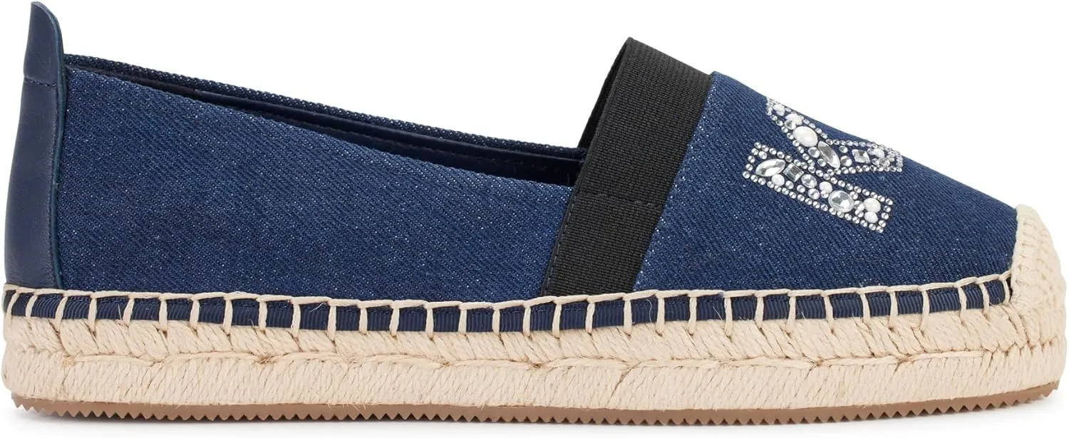 Karl Lagerfeld Paris Women's Cushioned Insole Everyday Manika-Flat Espadrille Platform