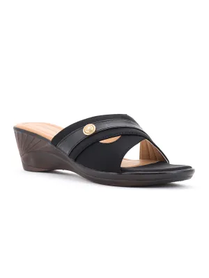 Khadim Wedge Heel Mule Slip On Sandal for Women