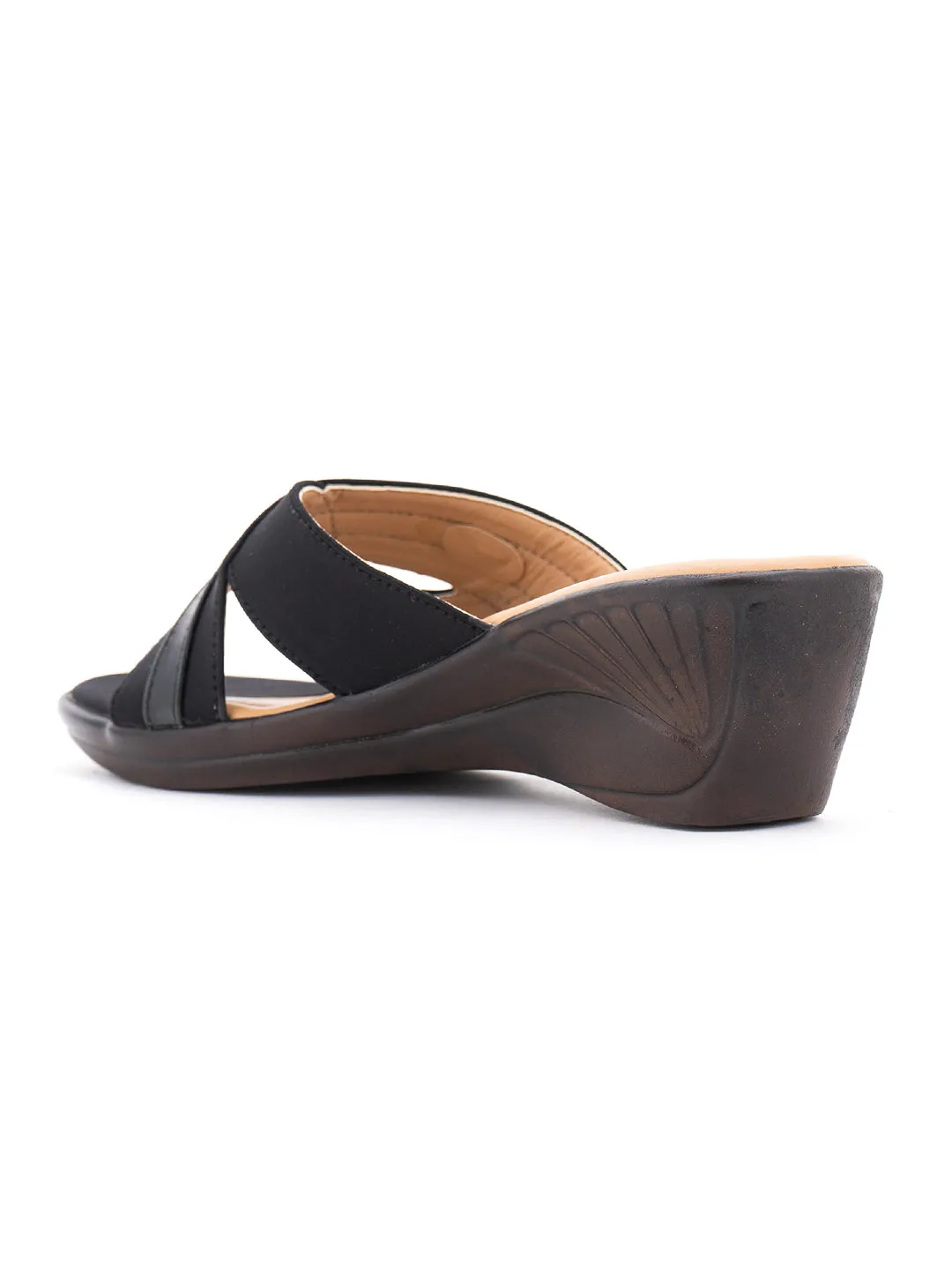Khadim Wedge Heel Mule Slip On Sandal for Women
