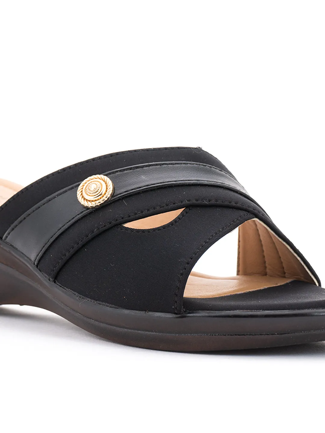 Khadim Wedge Heel Mule Slip On Sandal for Women