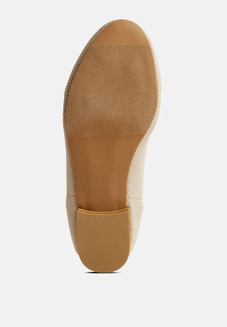 Knitted Flat Heel Loafers