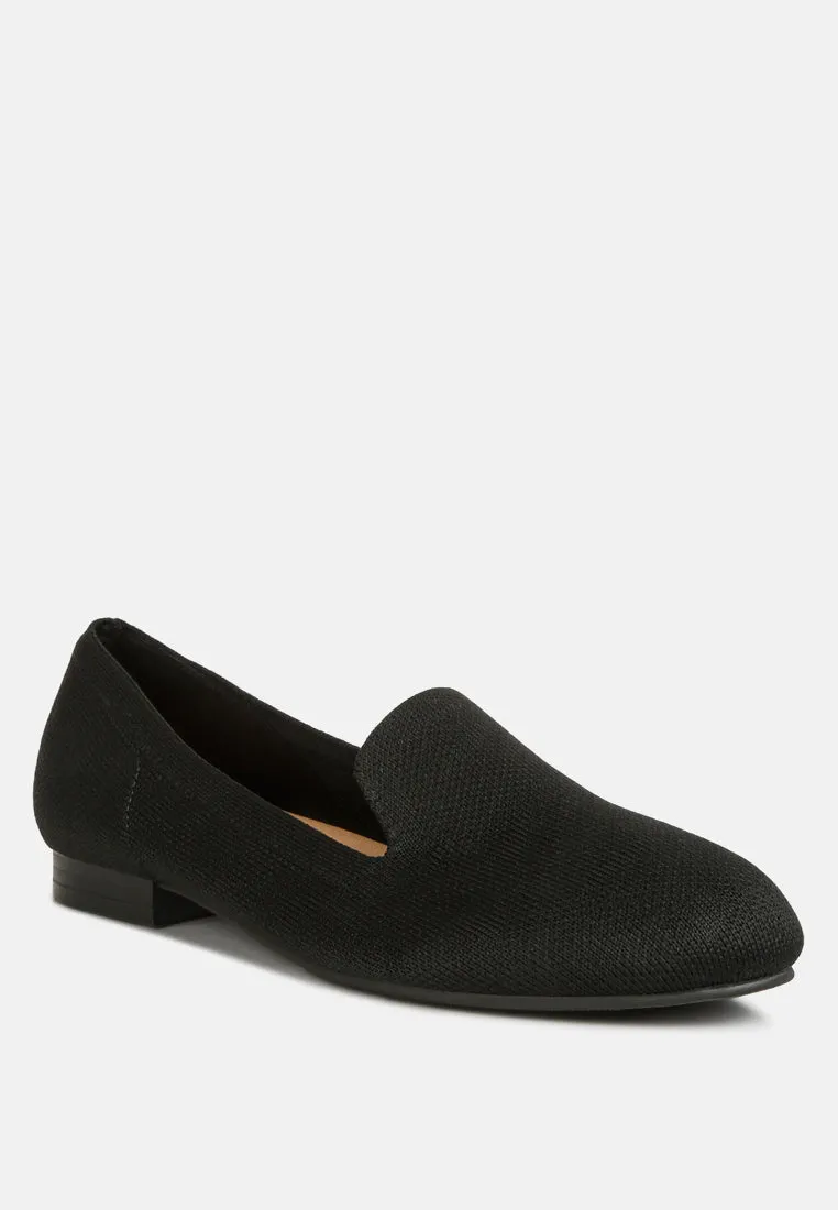 Knitted Flat Heel Loafers
