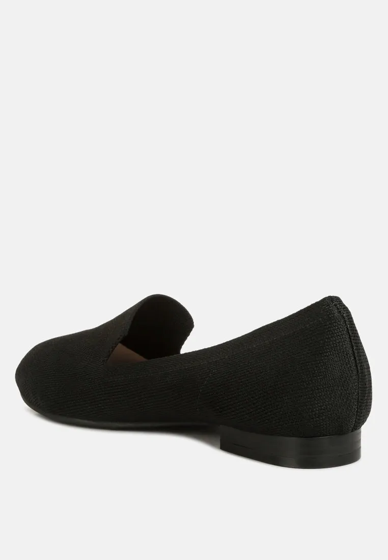 Knitted Flat Heel Loafers