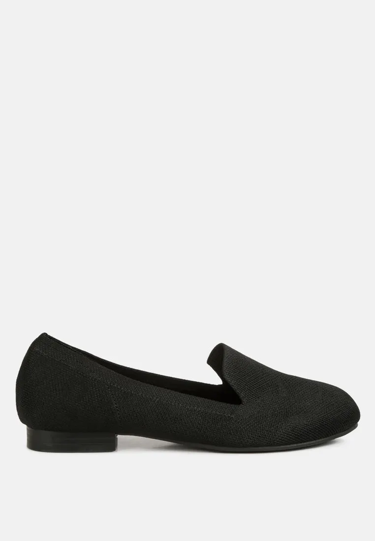 Knitted Flat Heel Loafers