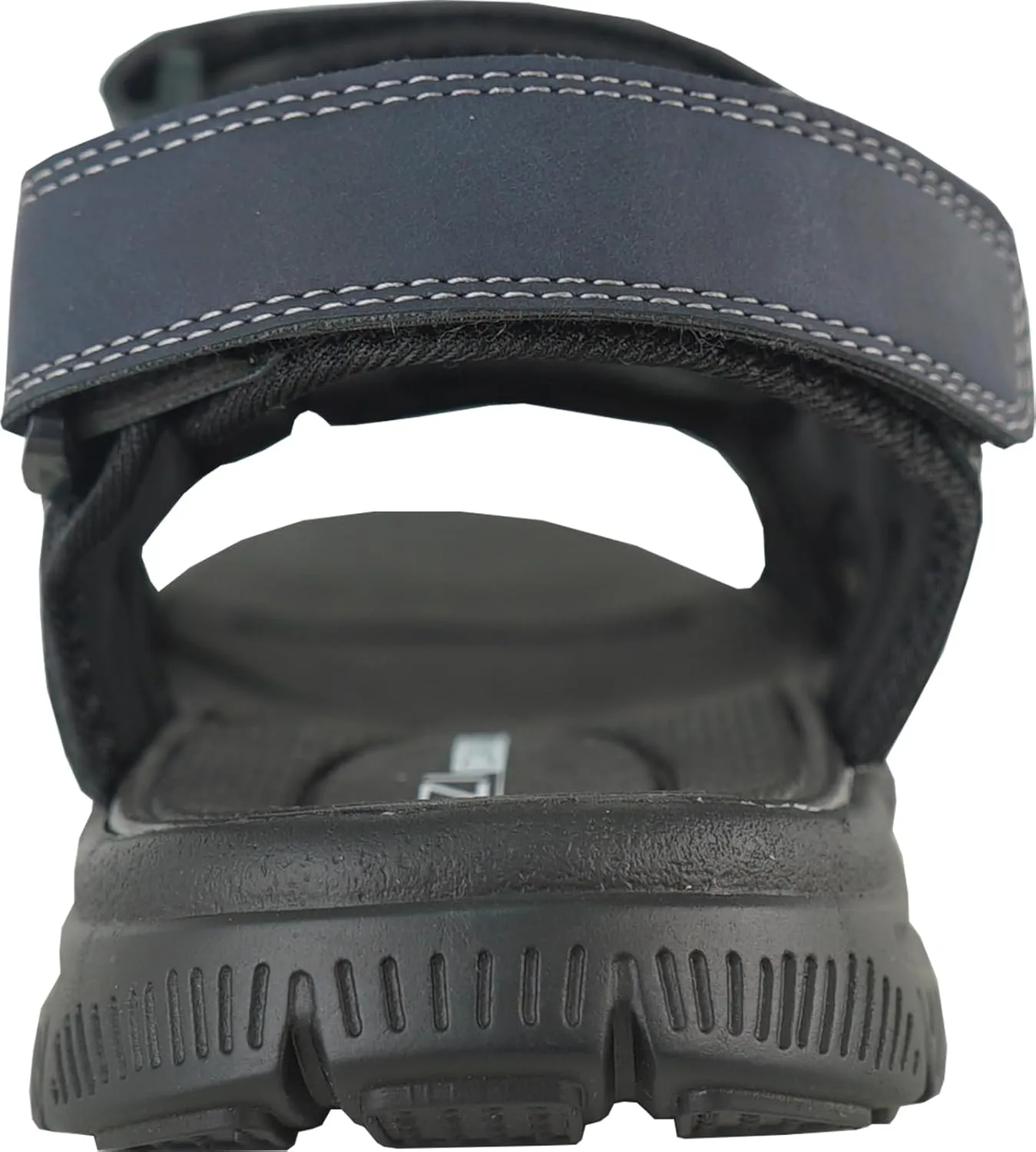 KOZI Men Classic Casual Sandal River Sandal SPORTSMAN Open Toe Adjustable Hook-and-Loop Strap Black Coffee Navy