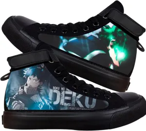 KPOP Mha Anime Shoes Merch Deku Bakugou Patterns Printing Sneakers Anime Cosplay High-Top Shoes