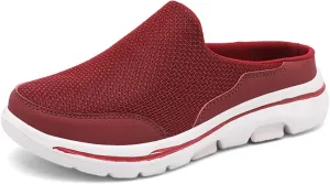 Kubbon Slip On Mules & Clogs for Womens Mens Breathable Mesh Walking Mules Sneakers Backless Hiking Shoes for Traveling Closed Toe Slippers