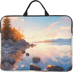 Lakeside Printed Laptop Sleeve 16.5 * 12.2", Business and Casual Dual use, Suitable for Some laptops
