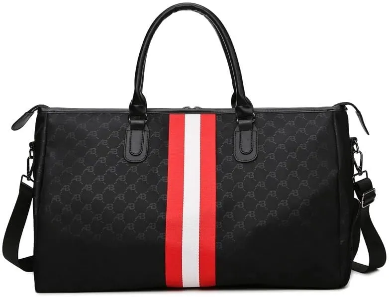 Large Size Travel Bag Design Luxury Duffle Tote Bags For Women And Men 2025 new In PVC Printing Letter Modification Handbags(Red)