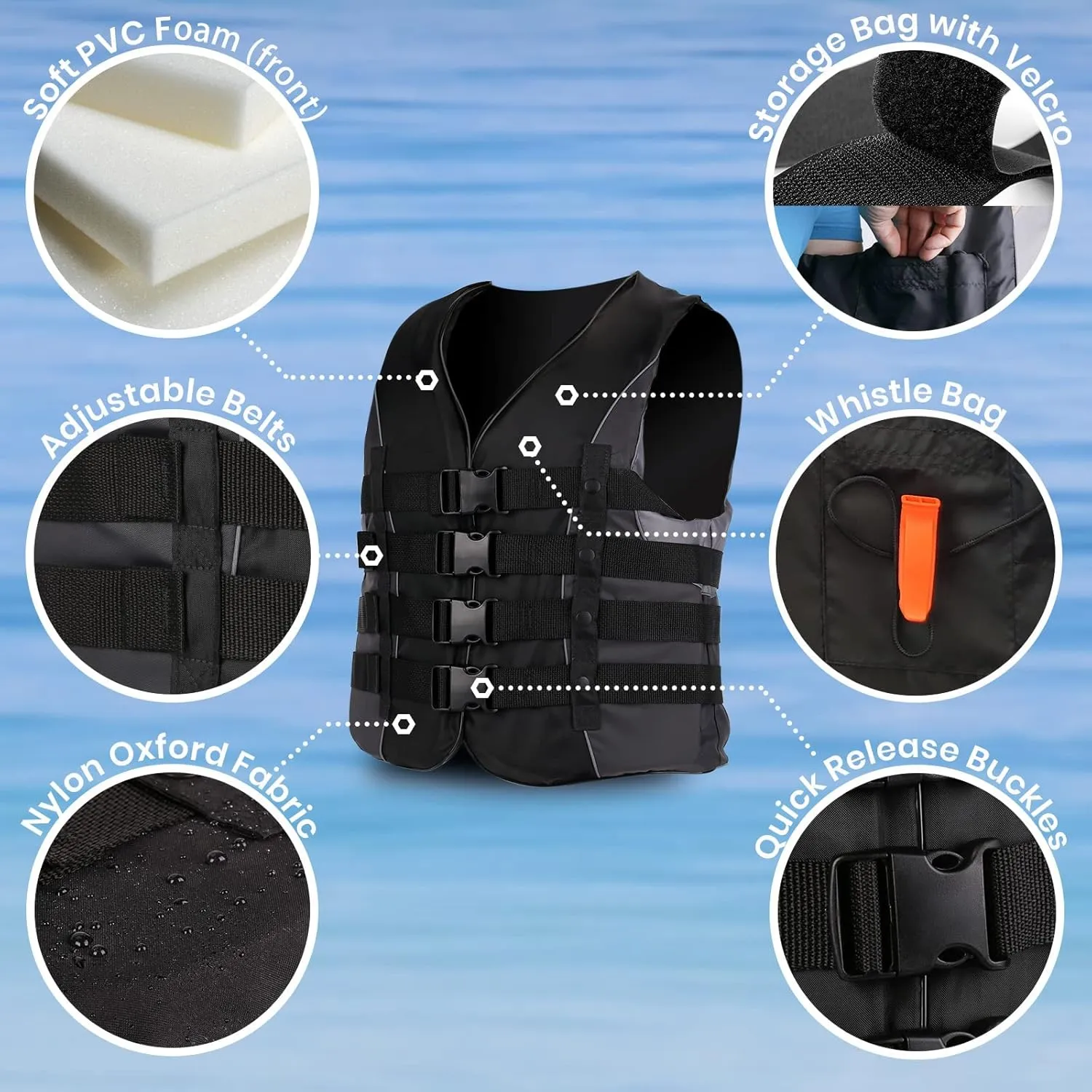 Leader Accessories Adult Universal USCG Approved Vest