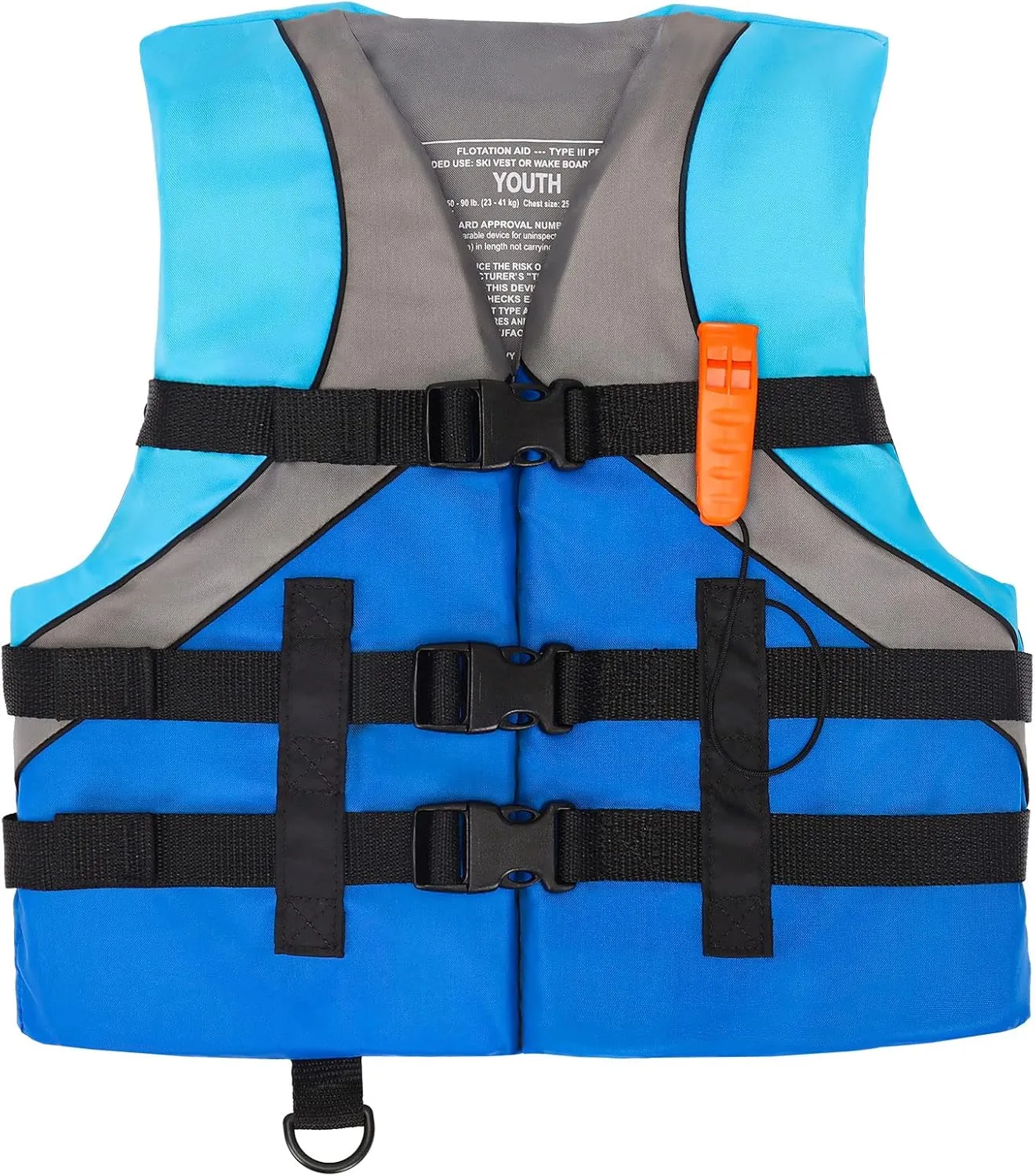 Leader Accessories Youth USCG Approved Life Jacket Vest Boating Vest