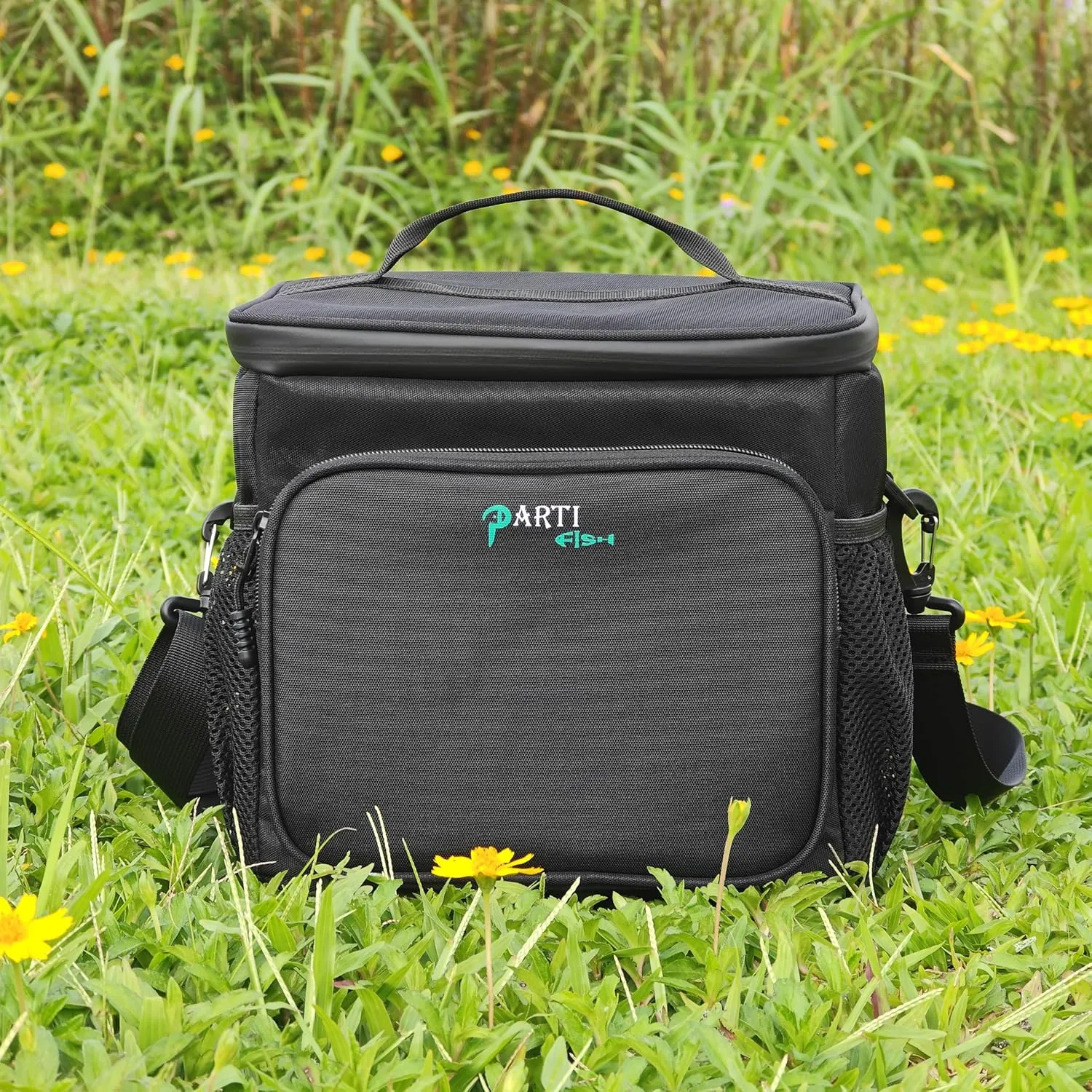 Lunch Bag Lunch Box 12L Medium Soft Lunch Cooler Box Bag Loncheras 5-Layers Strong Thermal Water-leak-proof Anti-slip-fall Construction Work Outdoor Cycling Hiking For Men Women, Black