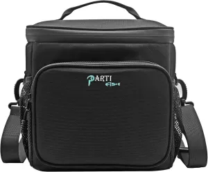 Lunch Bag Lunch Box 12L Medium Soft Lunch Cooler Box Bag Loncheras 5-Layers Strong Thermal Water-leak-proof Anti-slip-fall Construction Work Outdoor Cycling Hiking For Men Women, Black