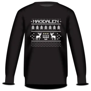Magdalen College Oxford Christmas Jumper Sweatshirt Black