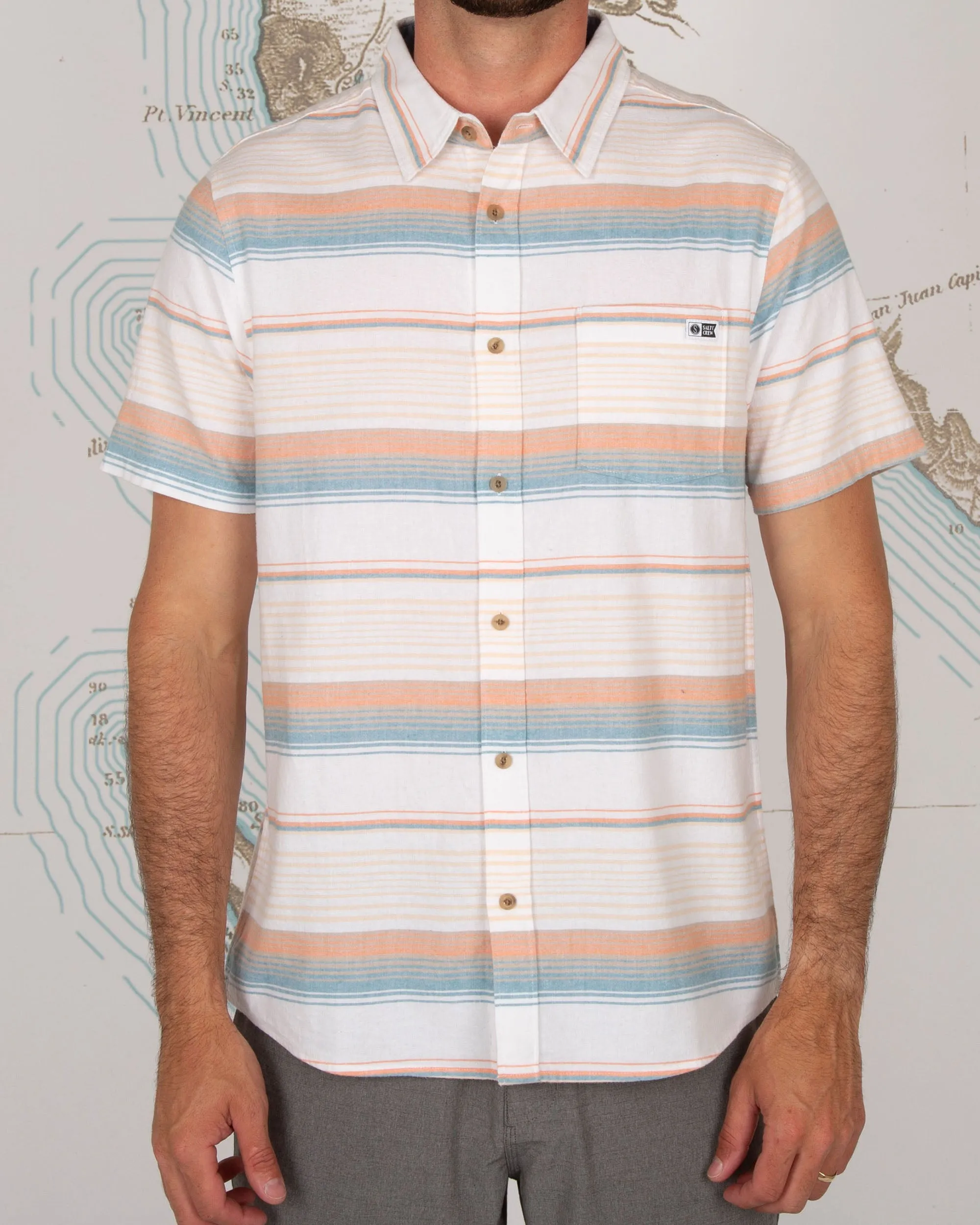 MAINLAND S/S WOVEN - White