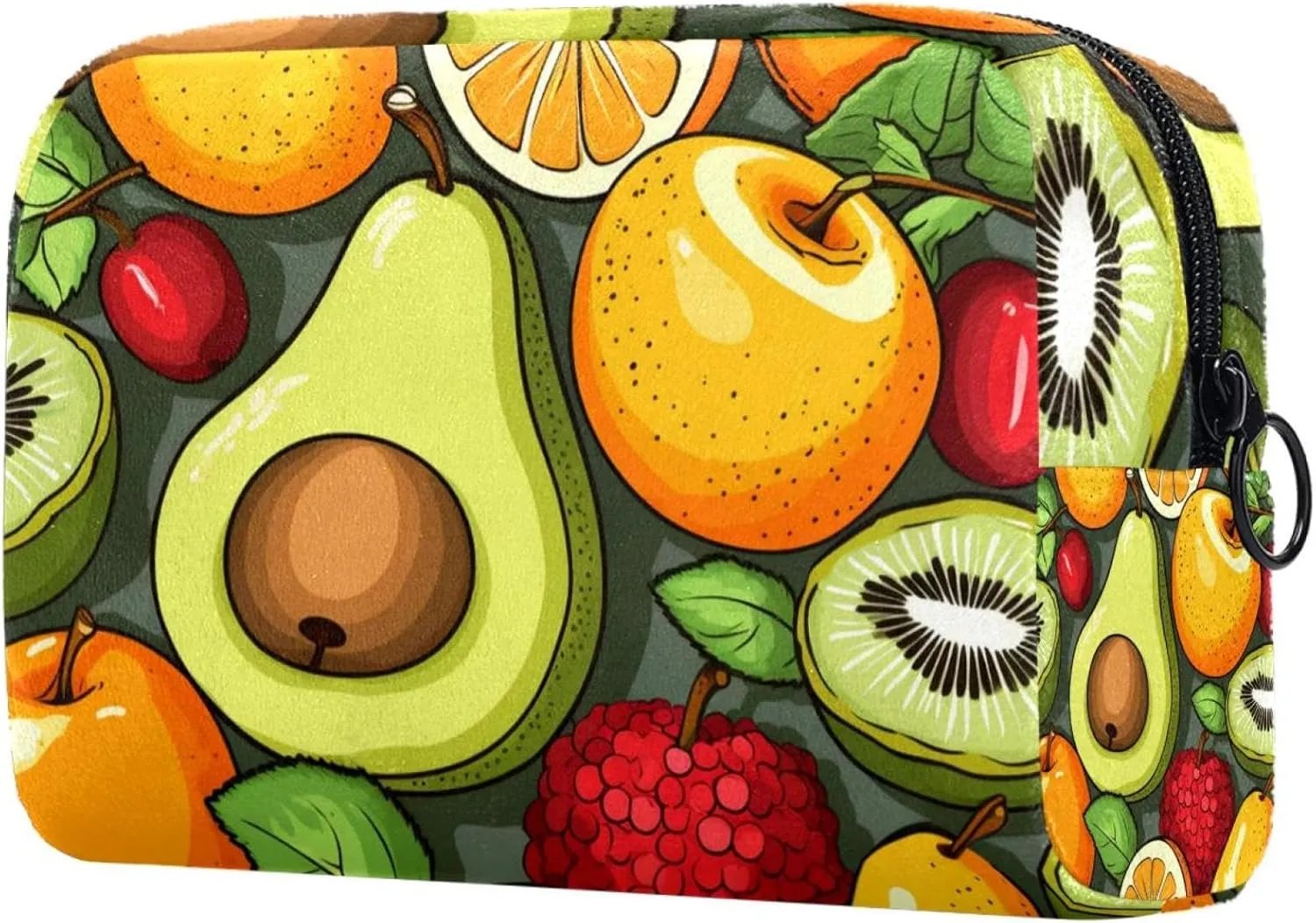 Makeup Bag Small,Makeup Travel Bag,Fruits Avocado Pear,Makeup Organizer Bag