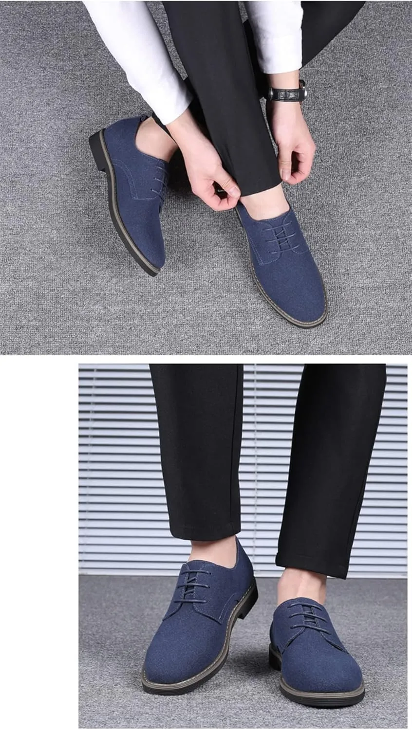 Mens Casual Oxford Business Dress Shoes Leather Slip-on Loafer for Men Walking Driving Office Outdoor Penny Oxfords Comfort Fashion Leisure Breathable Stylish Loafers