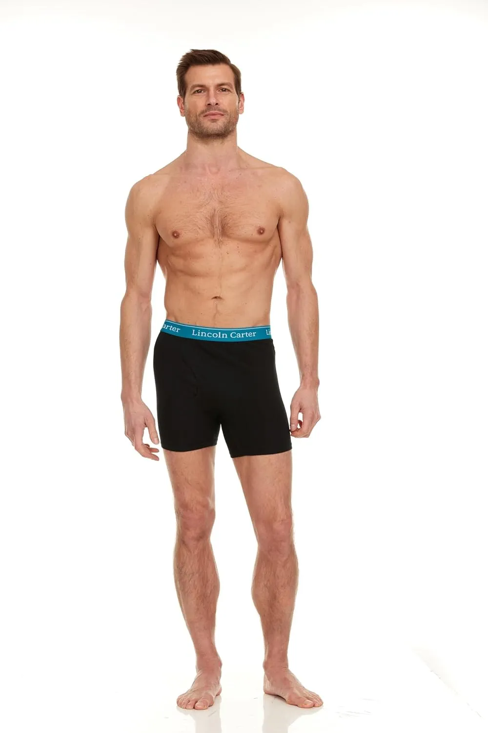 Mens Cotton Stretch Boxer Briefs, Fly/No Fly - Breathable Anti Chafing Tagless Underwear for Men - Multipack
