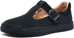 Mens Leather Loafers Comfortable Non-Slip Driving Shoes Lightweight Breathable Casual Oxford Shoes