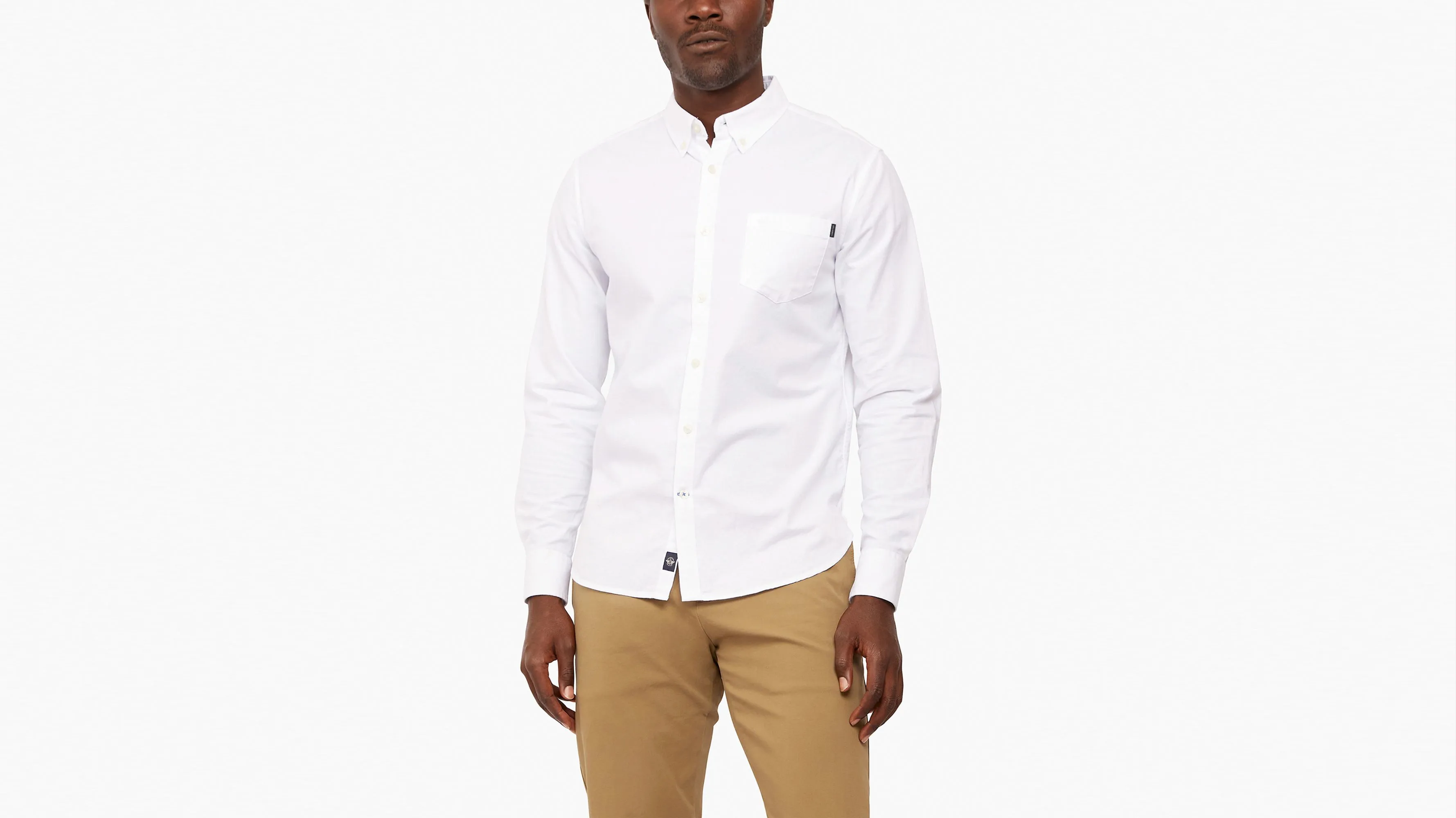 Men's Slim Fit 2 Button Collar Shirt