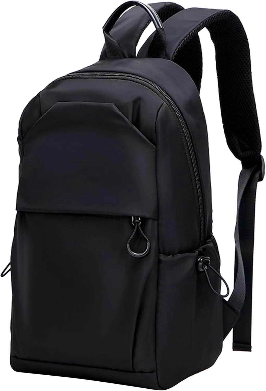 Men's Small Backpack Oxford Cloth Lightweight Bookbag Waterproof Travel Daypack for Travel Cycling Hiking (Black)