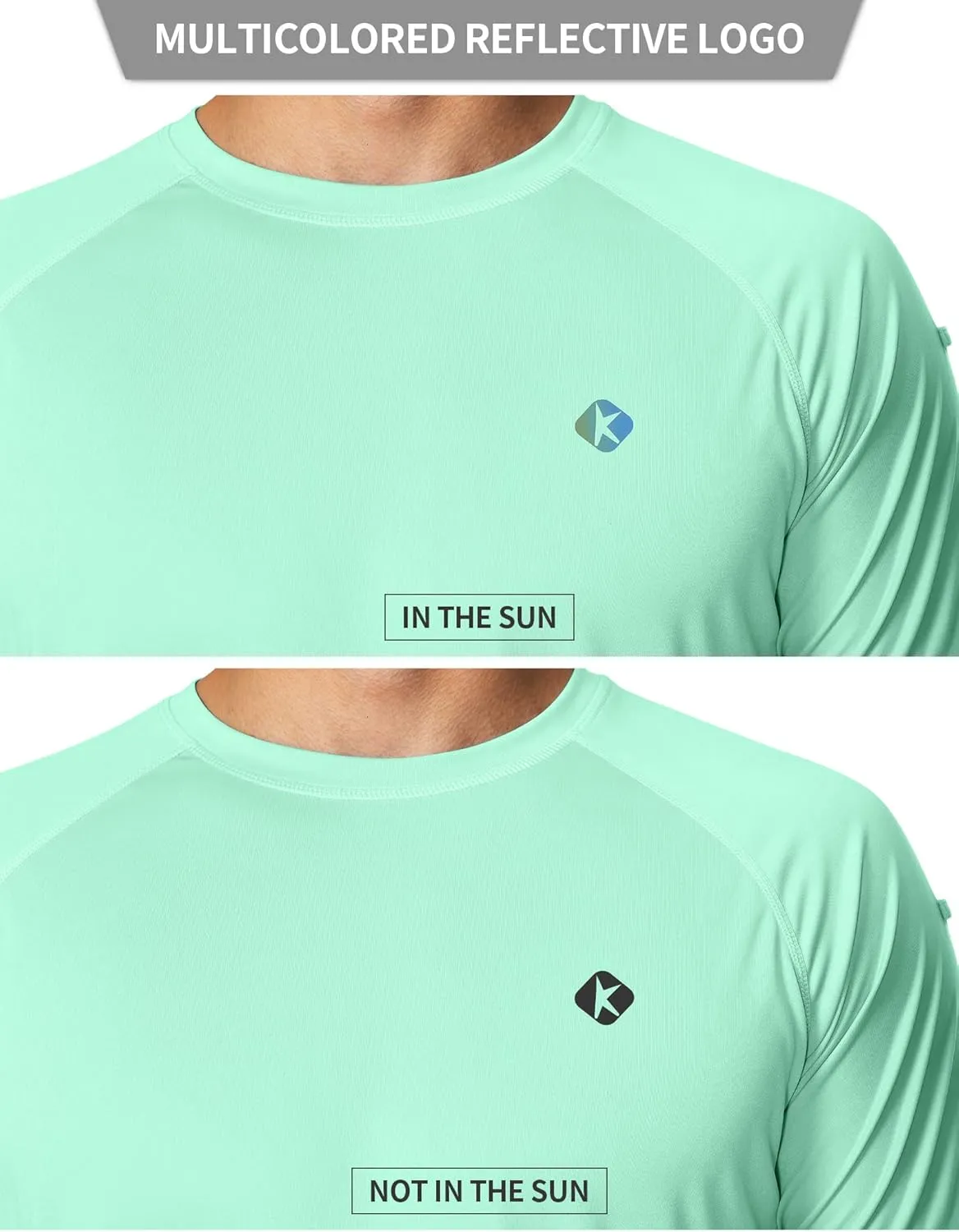 Men's Swim Shirts Quick Dry Rash Guard UPF 50  Sun Protection Fishing Beach Water Shirts Short Sleeve