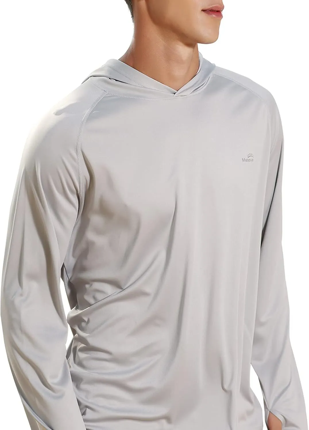 Men's UPF 50  Long Sleeve Sun Shirts UV Protection Hoodie Rash Guard Hiking Fishing Swim T Shirt