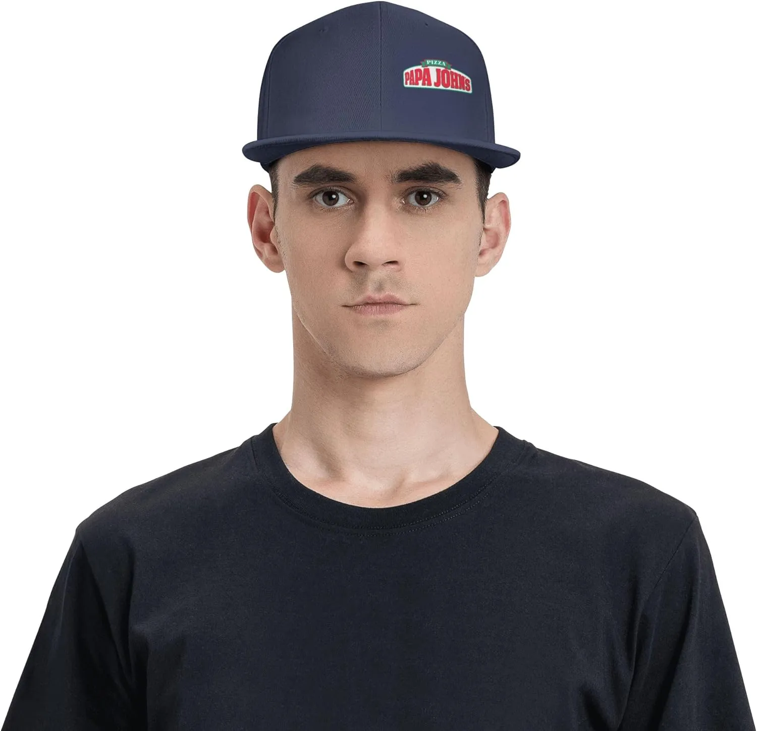 Men's Women's Logo Snapback Baseball Caps Adjustable Flat Bill Brim Caps Work Hat for Adult Unisex Women Men