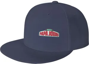 Men's Women's Logo Snapback Baseball Caps Adjustable Flat Bill Brim Caps Work Hat for Adult Unisex Women Men