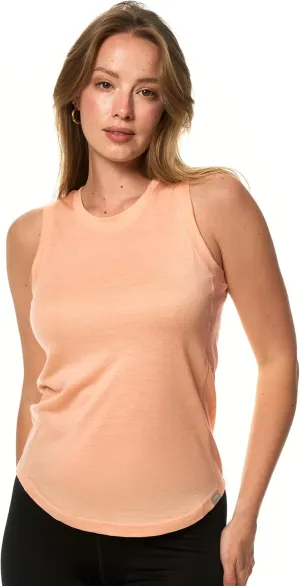 Merino Wool Tank Top Women - Active Merino Wool Undershirt Moisture Wicking Breathable Anti-Odor Lightweight Base Layer