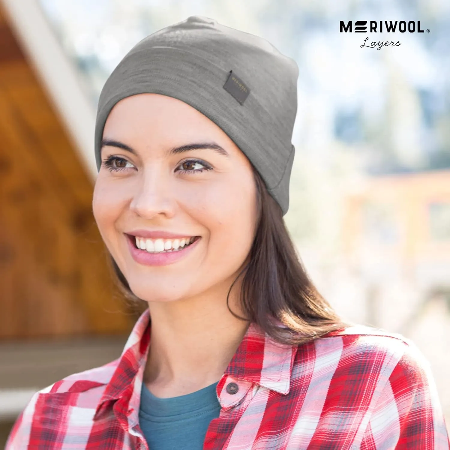 MERIWOOL Unisex Merino Wool Cuff Beanie Winter Hat for Men and Women
