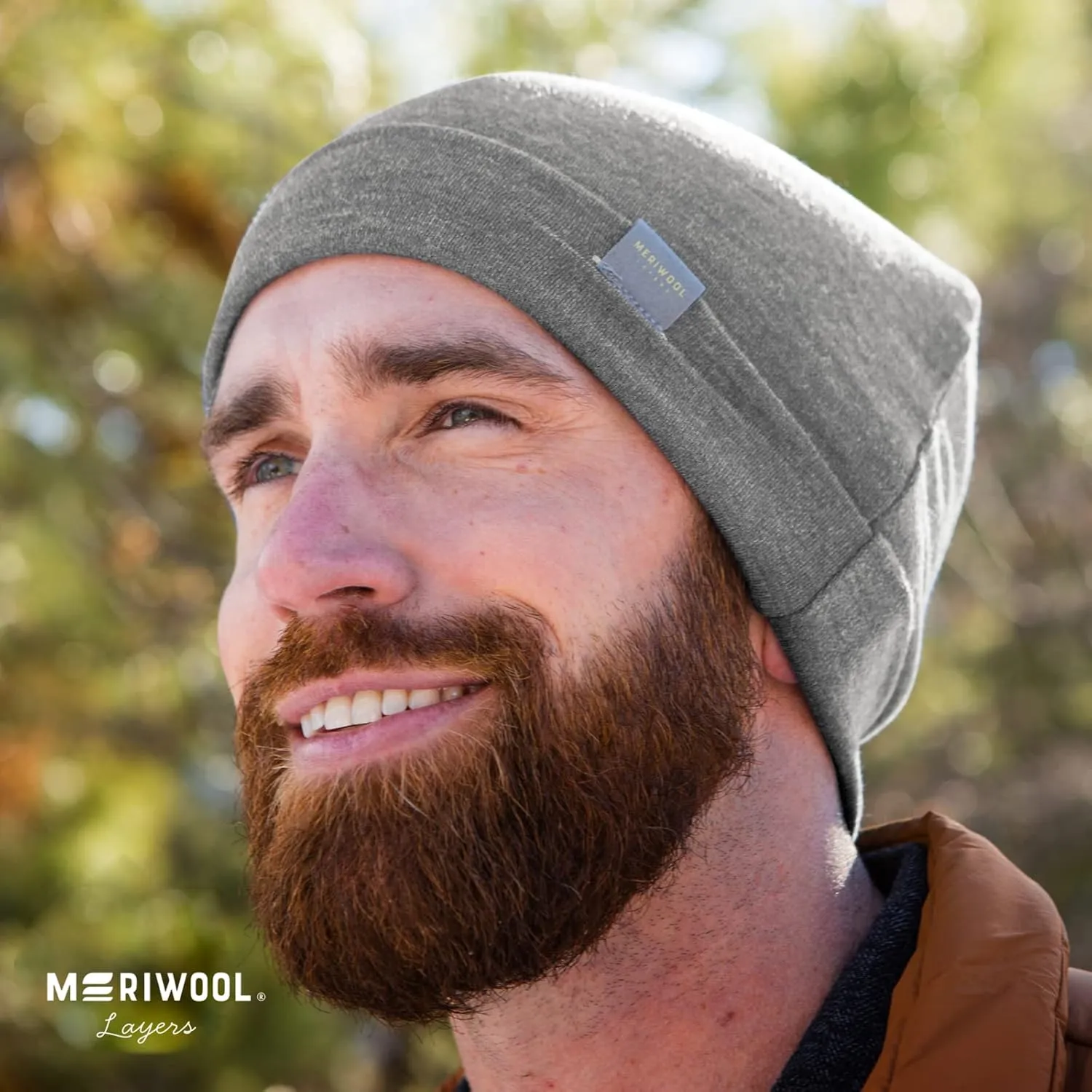MERIWOOL Unisex Merino Wool Cuff Beanie Winter Hat for Men and Women