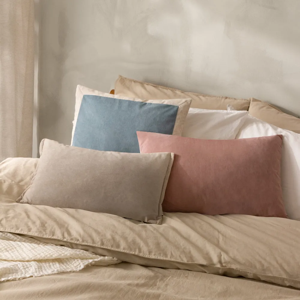 Merton Rectangular Velvet Cushion Doe