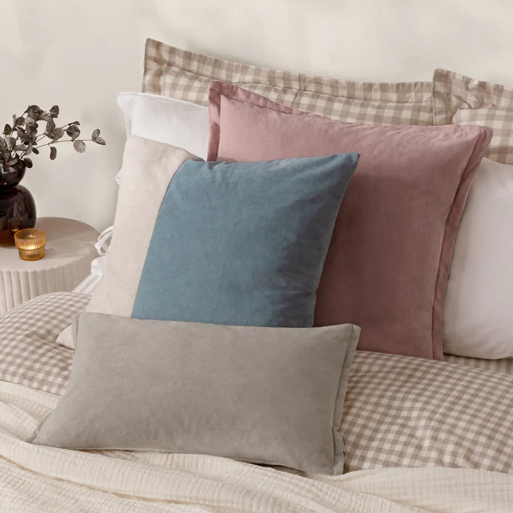 Merton Rectangular Velvet Cushion Doe