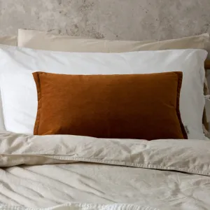 Merton Rectangular Velvet Cushion Pecan