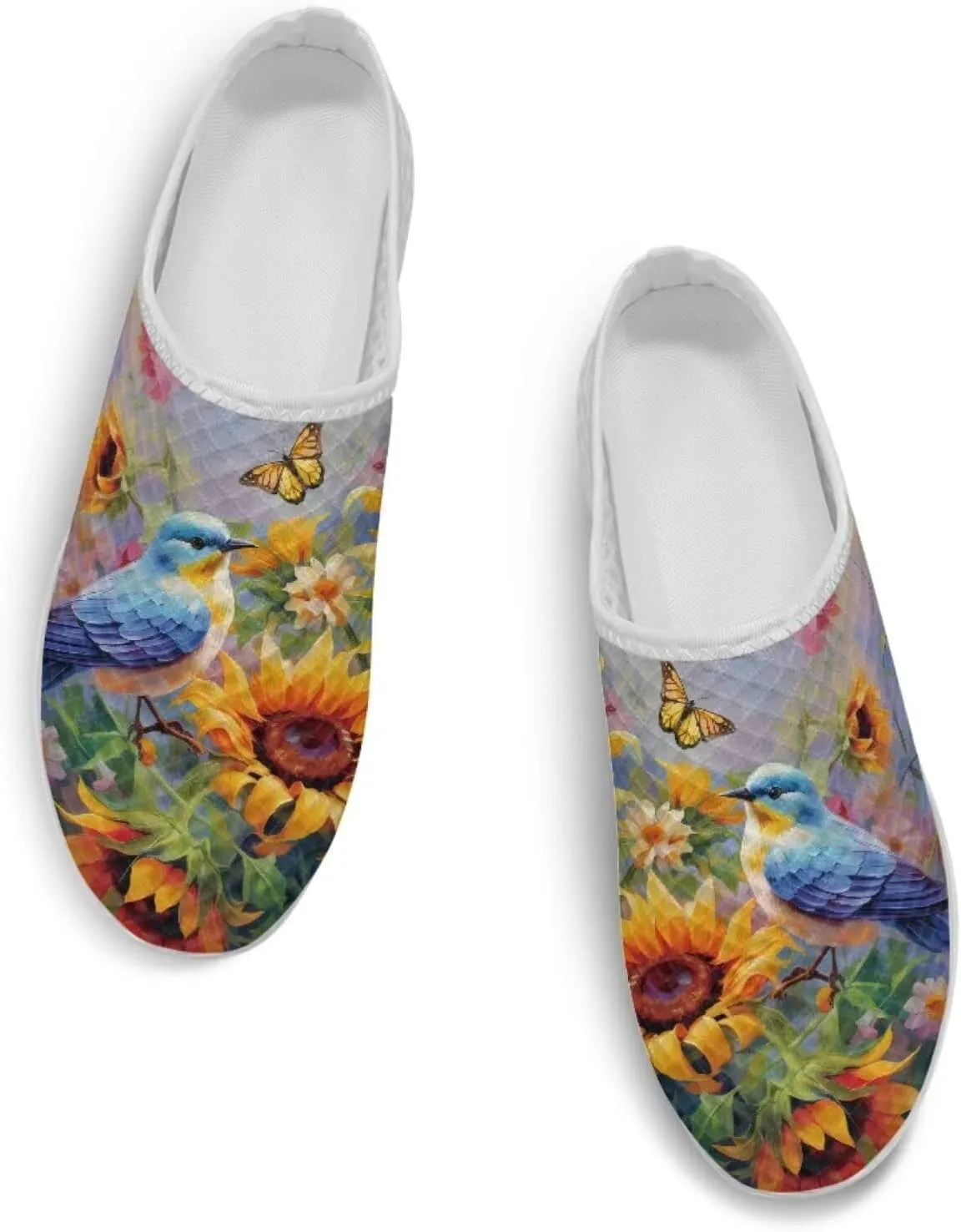 Mesh Kint Mule Shoes for Women Slip on Flats Arch Support Garden Clogs Comfort Slide Sandal Slippers