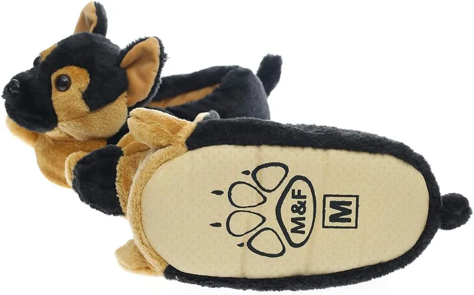 Millffy Classic Bunny Slippers Adult Sized Plush Slippers Kids Size Animal Slippers Shepherd Dog Corgi Costume Footwear