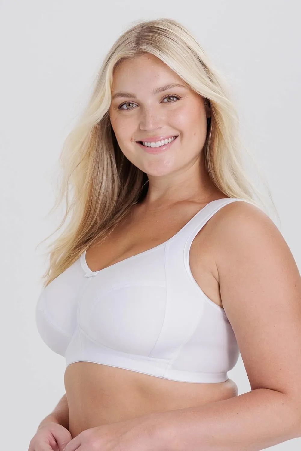 Miss Mary of Sweden Cotton Divide Non-Wired Bra – Skin-Relief Pocketed Design, Breathable Cotton, All-Day Comfort