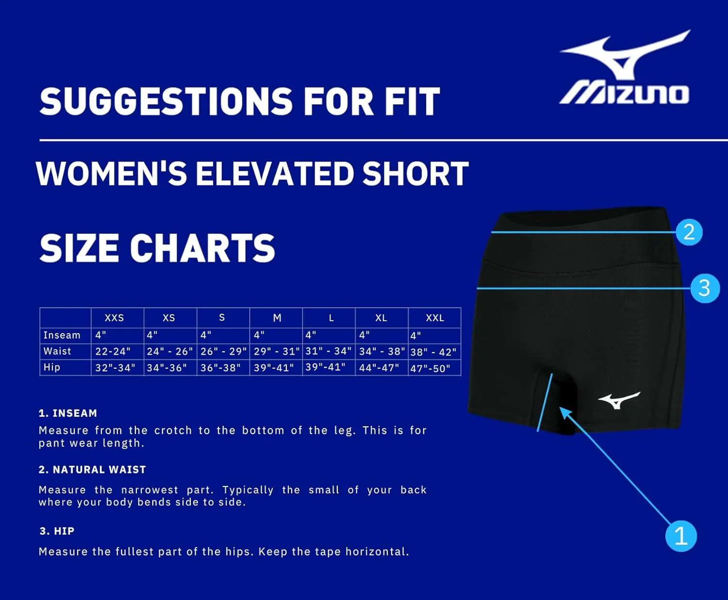 Mizuno Women's Elevated 4" Inseam Volleyball Short