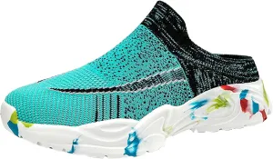 Mules for Women 2025 Backless Walking Sneakers Running Shoes for Women Jogging Women's Casual Shoes Women's Fashion Sneakers Slip On Tennis Shoe White Loafers