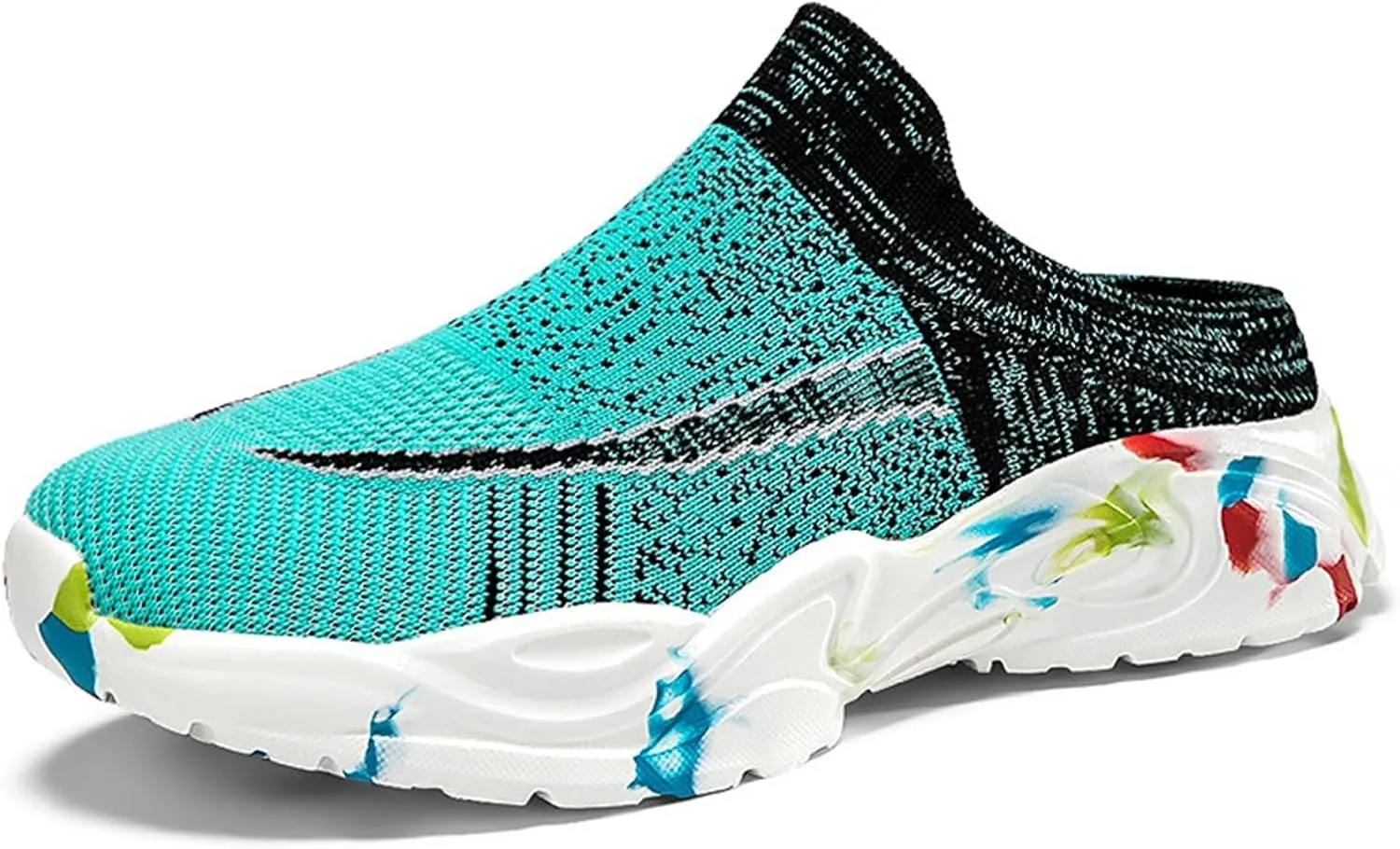 Mules for Women 2025 Backless Walking Sneakers Running Shoes for Women Jogging Women's Casual Shoes Women's Fashion Sneakers Slip On Tennis Shoe White Loafers