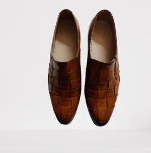 Multi Color Leather Strap Loafer Moccasins for Men