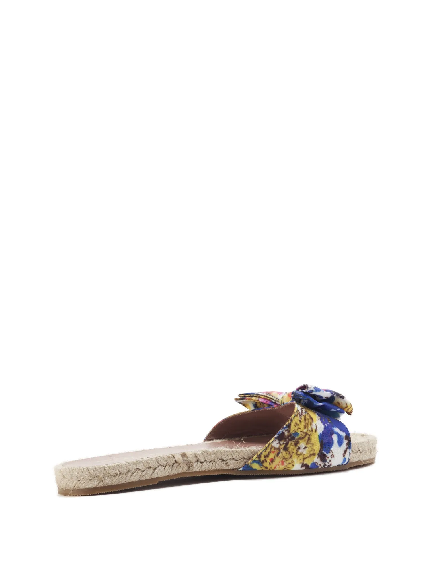 Multi Color Print Straw Sandal