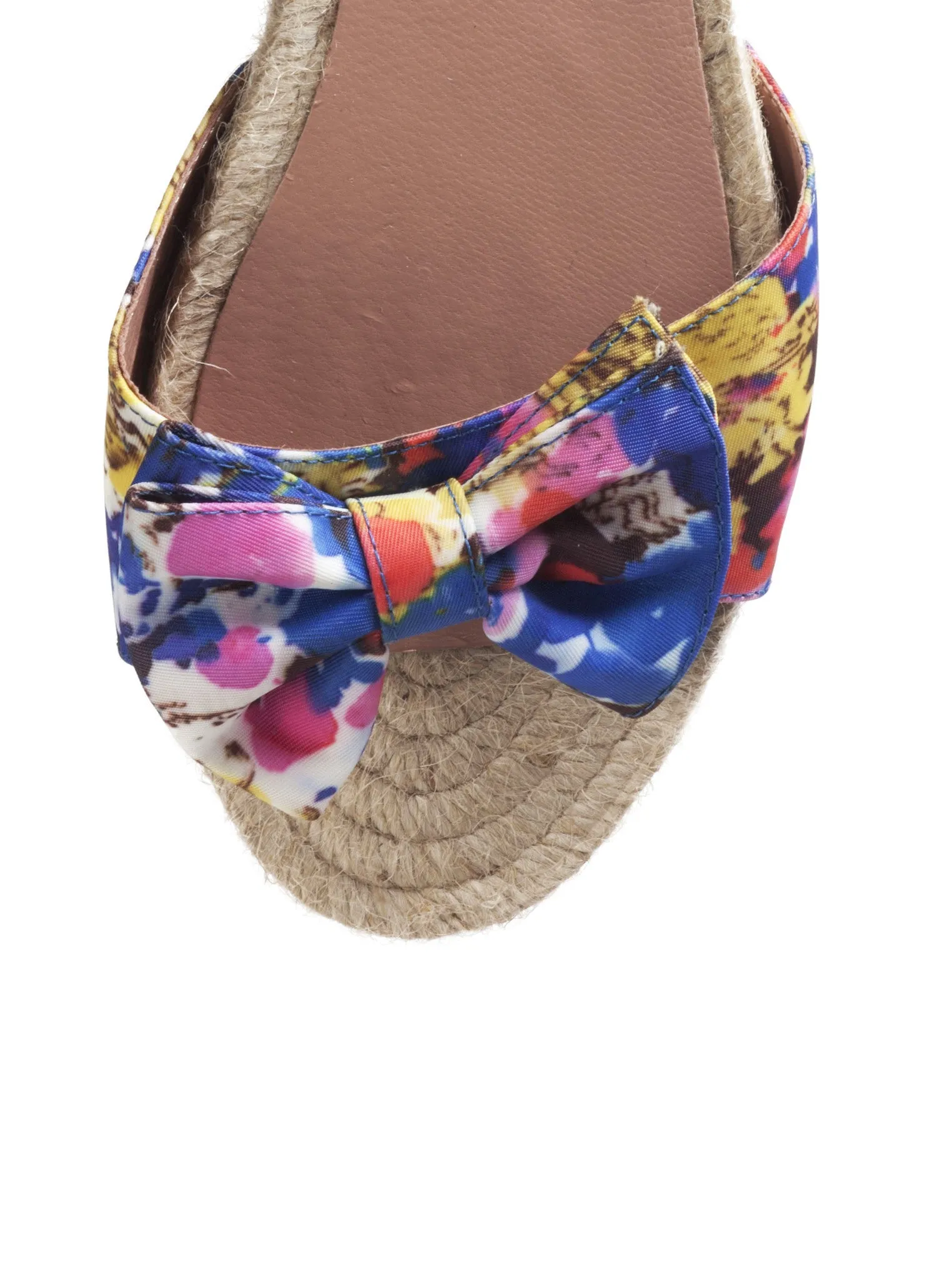 Multi Color Print Straw Sandal