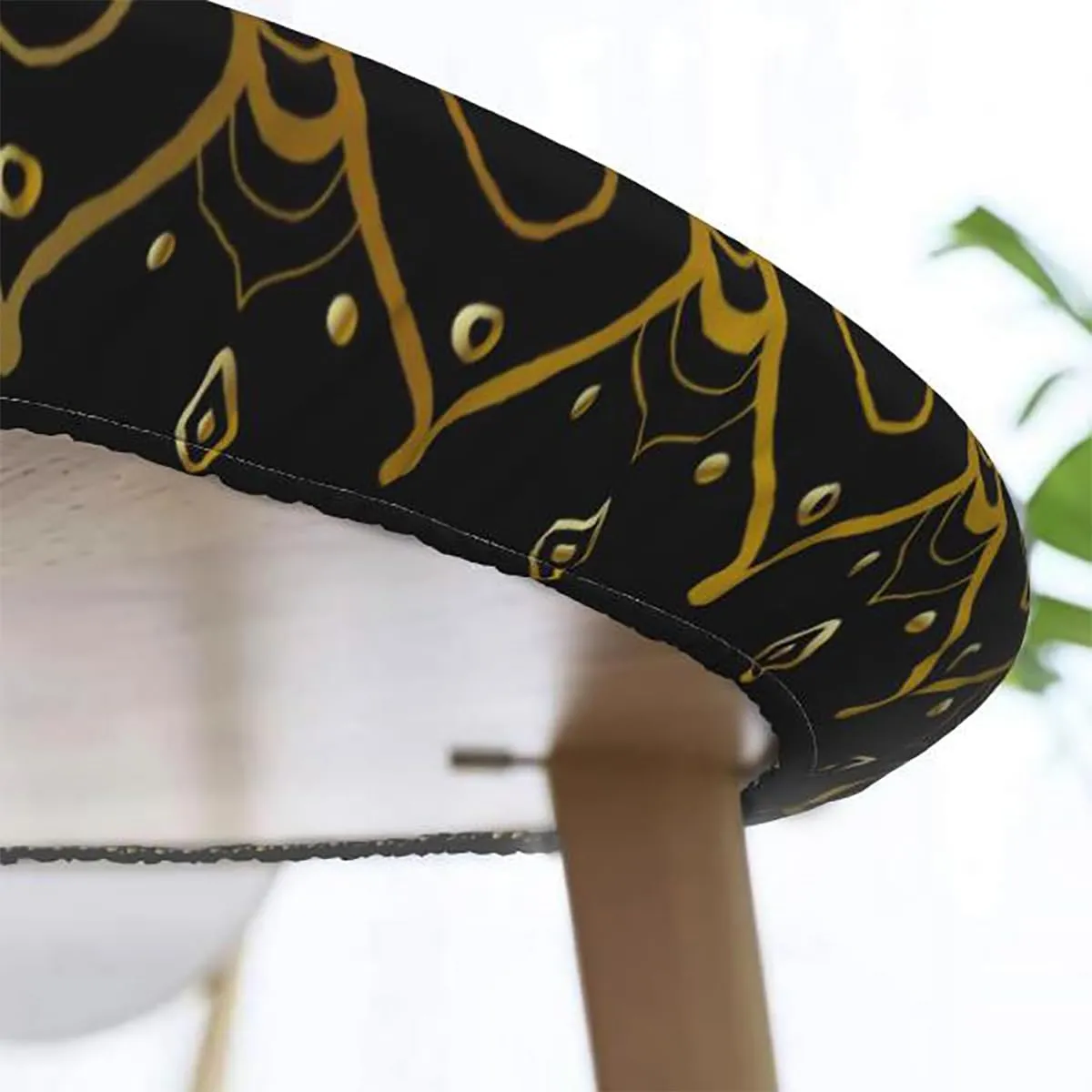 Multicolor Round Fitted Table Cloth Cover Elastic ​Edged Cartoon in Love Bears Rose Elastic Edged Table Cover, Round Tables Tablecloth Table Cloth Fit for 44"-47" Diameter Table Animals