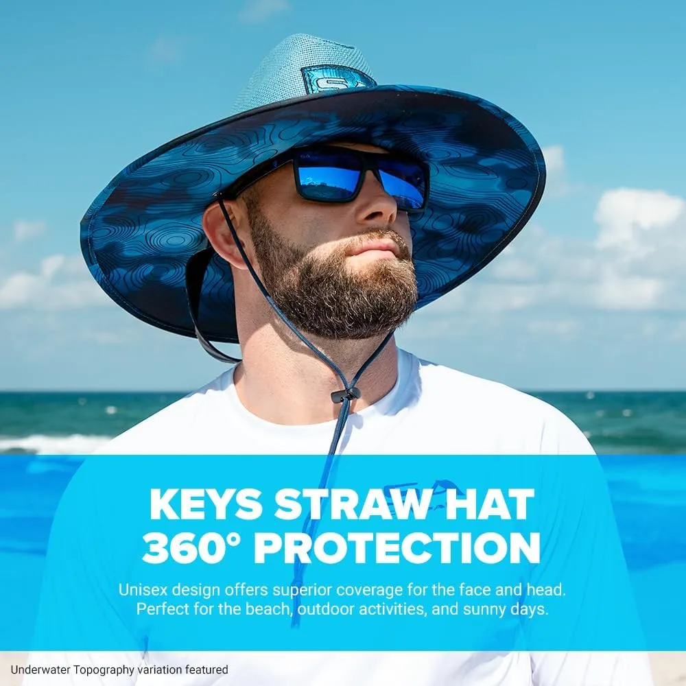 New Premium Keys Straw Hat for UV Sun Protection | UPF 50  Sun Protection, Adjustable Drawstring, Universal Size | by SA Co.