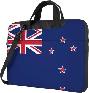 New Zealand Flag Prints Laptop Bag - with Soft Interior, Multiple Pockets - Ideal for Men, Travel and Business