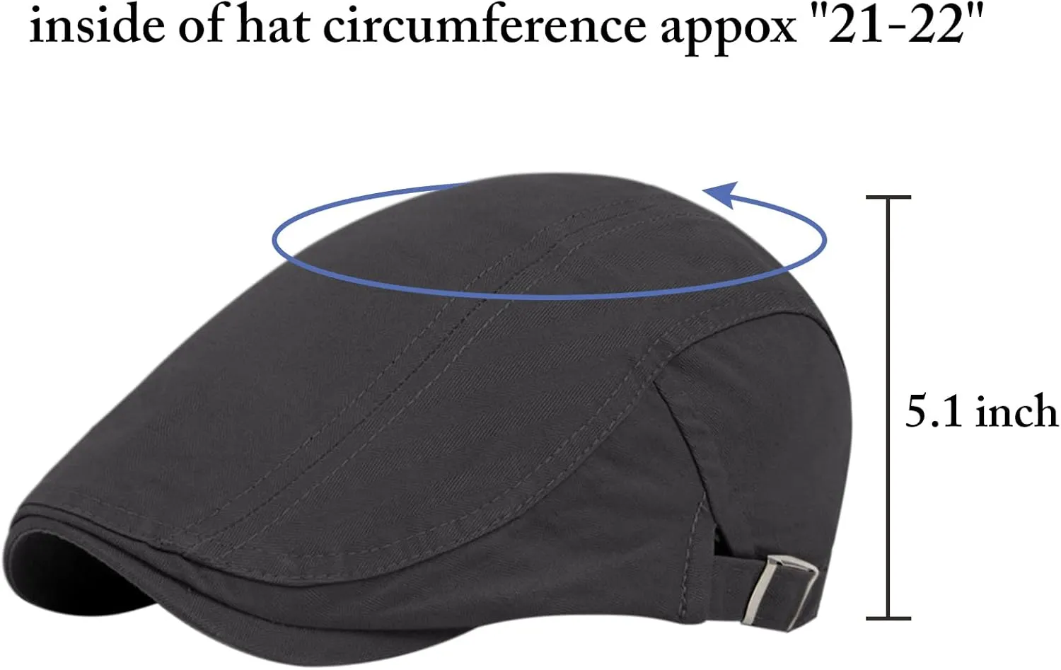 Newsboy Cap for Men Flat Hats Adjustable Breathable Irish Caps Cabbie Ivy Driving Hunting Sport Golf Outdoor